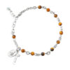 Tiger eye sterling silver bracelet