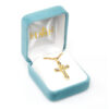 Gold Cross with Cubic Zirconia