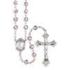 Light Amethyst Swarovski Crystal Sterling Silver Rosary