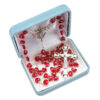 Red Heart Swarovski Beads