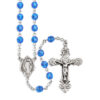 Swarovski Sapphire Sterling silver rosary