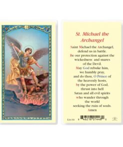 St. Michael the Archangel Laminated Catholic Prayer CArd